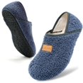 thumbnail image 1 of Zapatillas Slipper ANLUKE Fuzzy House, azul y gris, 1 of 6