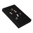 thumbnail image 5 of Bandeja de exhibición de anillos, organizador de joyas de moda, estuche, caja, escaparate, negro, 5 of 5
