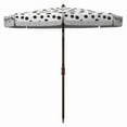 thumbnail image 3 of SAFAVIEH Sydney 6.5' Beach Patio Umbrella, White/Light Blue, 3 of 5