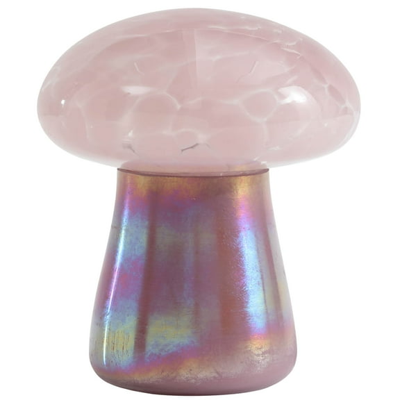 Urban Shop 6.7" x 5.9" Lidded Iridescent Purple Mushroom Candle