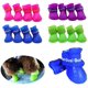 thumbnail image 5 of 2 pares de zapatos para perros, botas de silicona, impermeables y antideslizantes para la lluvia, para perros pequeños (S, Azul), 5 of 5