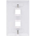 thumbnail image 3 of VCE Plaque Murale à 2 Ports pour Clé UL Listed (Lot de 10), Plaques Murales Simples pour Prise Clé RJ45 et Inserts Modulaires, 3 of 5