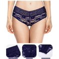 thumbnail image 6 of Charmo Women's Underwear 3 Pack Lace Panty Sexy Sheer Hipster Stretch Brief, 6 of 6