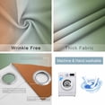 thumbnail image 4 of Sage Green Orange Ombre Blackout Curtains for Bedroom/Living Room, Thermal Insulated Kitchen Curtains, Abstract Modern Art Aesthetics Grommet Darkening Window Treatment Drapes 42"x84"x2, 4 of 8