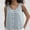 Light Blue, variant on Luxalzxs Summer Linen Tank Tops for Women Casual V-Neck Solid Color Spaghetti Strap Open Front Button Down Sleeveless Loose Camisole Yoya Shirts