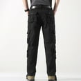 thumbnail image 4 of ZGstore Men's Straight Leg Outdoor Casual Trousers With Multiple Pockets And Loose Work Pants Nonslip Band, 4 of 6