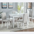 thumbnail image 3 of Dining Chairs Dining Chairs Only, Dining Chairs set for 4, Kitchen Chair with Padded Seat, Side Chair for Dining Room, White & Gray,Wooden Dining Chairs, 3 of 7