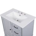 thumbnail image 6 of GDF Studio Modern Bathroom Vanity with Cabinet, Drawers, Solid Wood Legs, Gold Handle and Knob, Grey Finish, 6 of 14