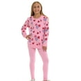 thumbnail image 2 of Pink Angel Girls’ 2-Piece Fleece Sweatshirt and Legging Set – Cozy Fall & Winter Outfit with Stylish Prints, 2 of 8
