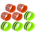thumbnail image 1 of Unique Bargains 8pcs Reflective Bands for Wrist Ankle Reflective Wristbands Slaps High Visibility Cycling Reflector Straps Orange Green, 1 of 4