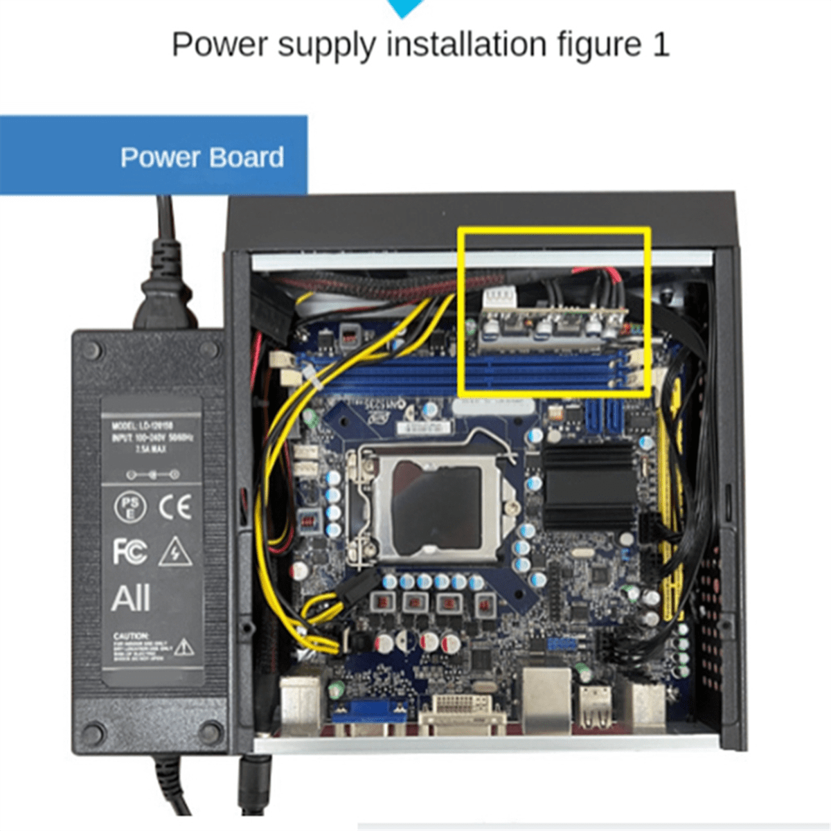 M10 Mini ITX Computer Case HTPC Host Chassis USB2.0 ITX Enclosure Industrial Control Chassis for Office Business