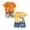D-Light Yellow & Orange (4PC), variant on mgoYE Baby Clothes for Boys 3 6 12 18 24 Months 3T 4T 5T 6T 7T 8T Girls Outfit Letter Print Short Sleeve Shirt Top Shorts Set 4Pcs Toddler Clothes Boys Size 7-8 Years