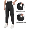 thumbnail image 6 of Hiauspor Cargo Pants for Women with 5 Pockets Quick Dry Water Repellent for Hiking Outdoor Black S, 6 of 6