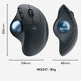 thumbnail image 3 of Logitech Ergo M575 Wireless Trackball Mouse, Black, 3 of 5