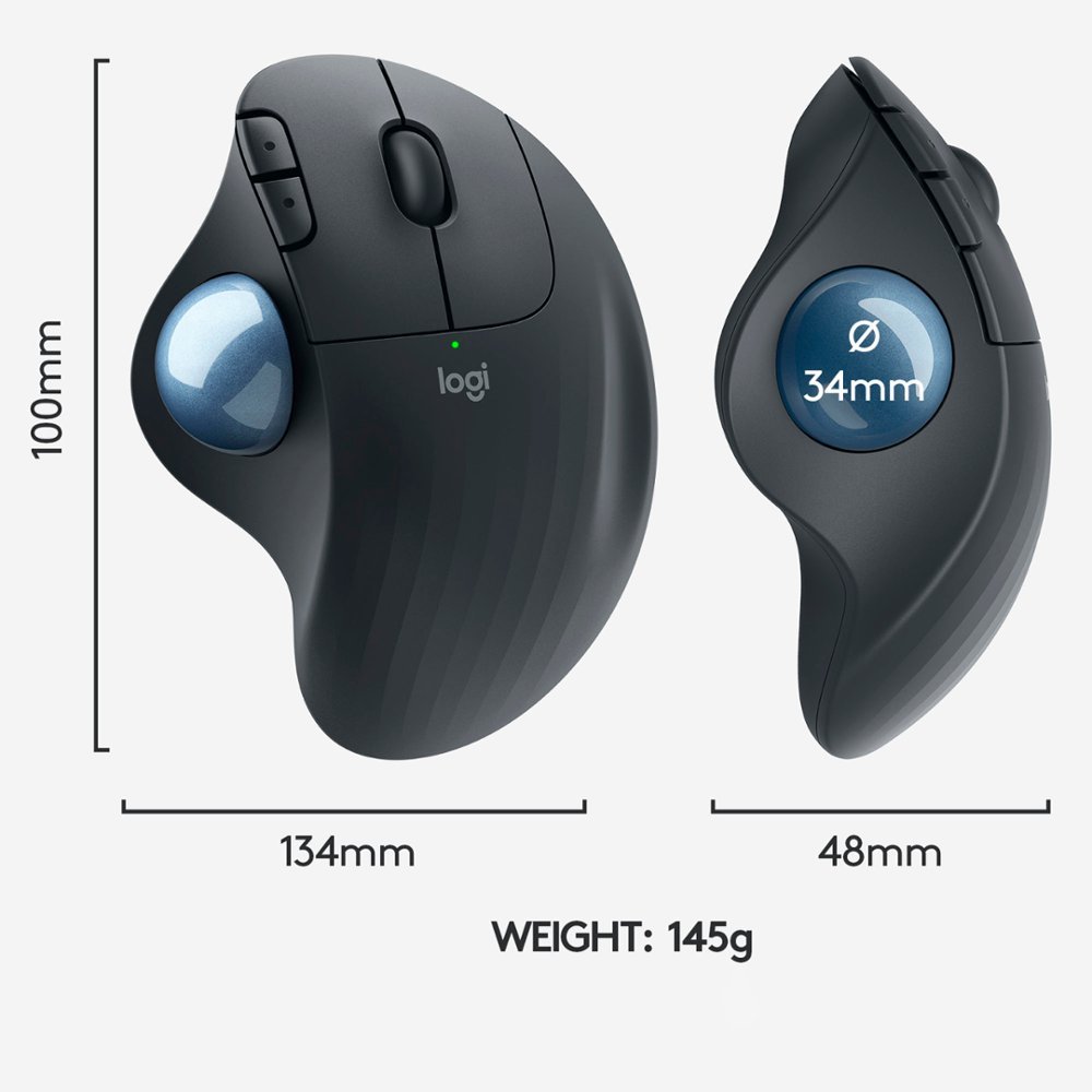 Logitech Ergo M575 Wireless Trackball Mouse photo 3