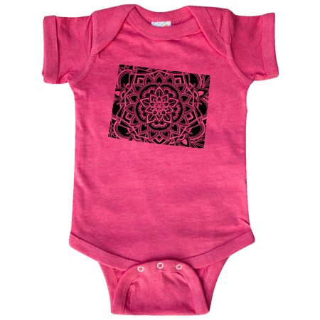 

Inktastic Wyoming Silhouette Mandala Gift Baby Boy or Baby Girl Bodysuit