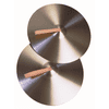 Basic Beat CY0020 8 Silver-Bronze Hand-Held Cymbals w/Straps - Music Classroom Percussion, Sound Effects, Pair