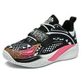 thumbnail image 2 of Bolognifi Men's Round-Toe Leather Upper Thick-Soled Non-Slip Cushioning Lightweight Lace-Up High-Top Basketball Shoes, 2 of 7