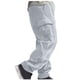 thumbnail image 5 of Pantalones largos para hombre, de lino y cintura elástica, transpirables, cómodos, suaves, con bolsillos cargo, informales., 5 of 7
