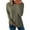66-GREEN, variant on TEMOFON Womens Long Sleeve Tops Fall Waffle Knit Crew Neck Shirts Casual Loose Fit Side Slit Pullover Ladies Tunic Tops S