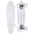 thumbnail image 2 of JS Roller Patineta penny board de 22 pulgadas para niños, adultos con llantas de goma y superficie antiderrapante transparent white, 2 of 2