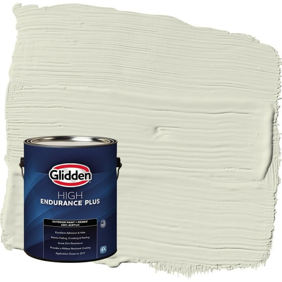 Glidden HEP Pinch of Pistachio / Green Semi-Gloss Exterior Paint with Primer, 1 Gallon