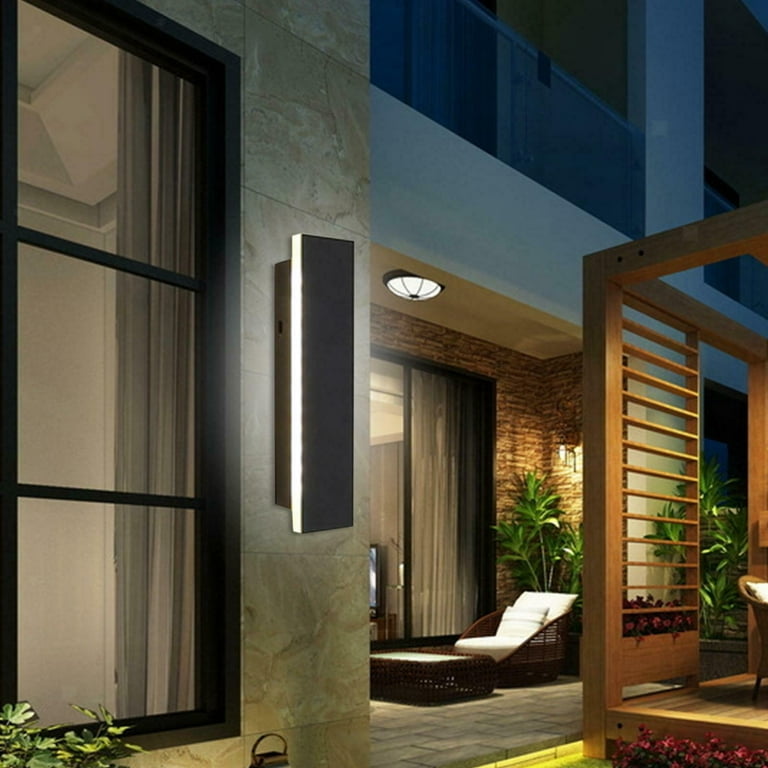 60CM LED Wall Light Sconce Waterproof Outdoor Lamp Exterior Lights Long Strip Modern Garden Porch Lighting
