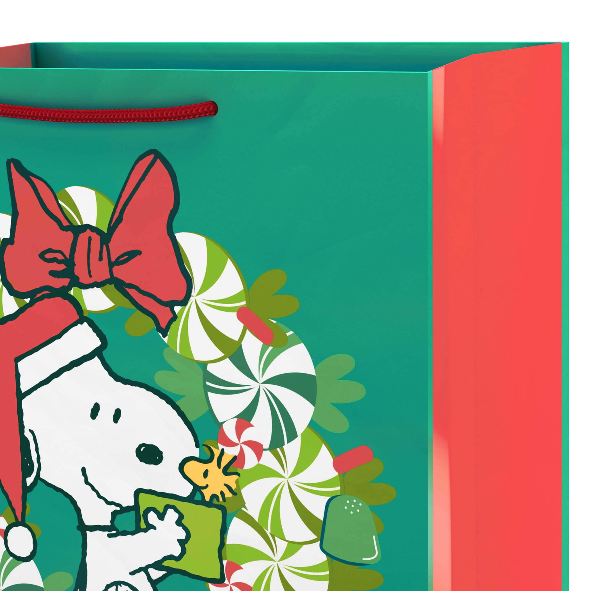 Large Snoopy Bag, Snoopy Candy Wreath Gift Bag