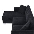 thumbnail image 5 of MAYEERTY 96x56" Modern Cloud Sectional Sofa - L-Shaped 4-Seat Chenille Couch with 2 Free Pillows/Oversized Chaise for Living Room/Apartment/Office, 3 Colors, 5 of 24