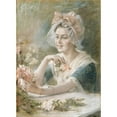 thumbnail image 3 of Albert Edelfelt 18x24 Black Modern Framed Museum Art Print Titled - Flower Girl (1884), 3 of 5