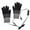 Black, variant on Lovzfmll Heated Gloves for Men and Women, Rechargeable Full Finger Winter Gloves, Adjustable Temperature Control, Machine Washable, Gray
