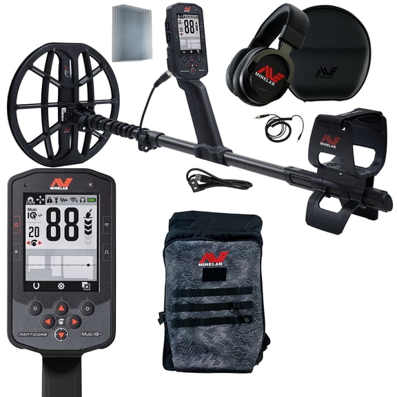 Minelab MANTICORE Multi-IQ  Waterproof Metal Detector with Backpack