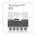thumbnail image 3 of Tuya Module de Rideau Intelligent Wi-Fi avec Commutateur Application Télécommande 100-240 Vc pour Commande Vocale à la Maison, 3 of 7