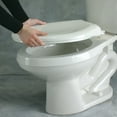 thumbnail image 4 of Mayfair 92B-000 Toilet Seat, Round, Plastic, White, Top-Tite Hinge, 4 of 10
