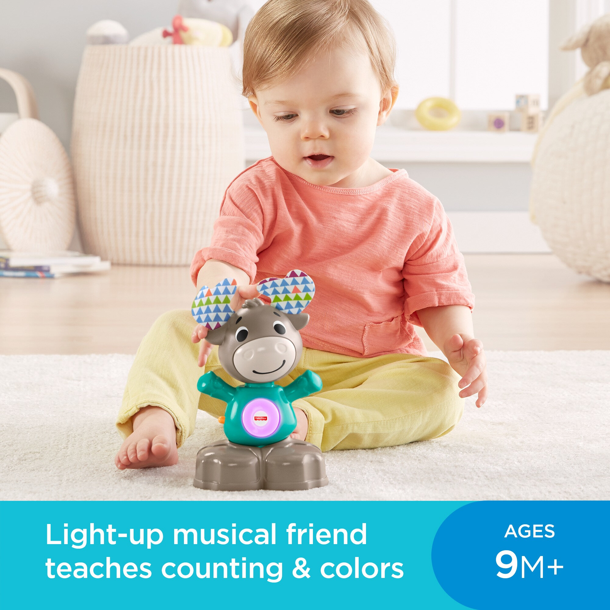 Fisher-Price Linkimals Musical Moose Baby & Toddler Learning Toy with Interactive Lights & Songs - image 4 of 7