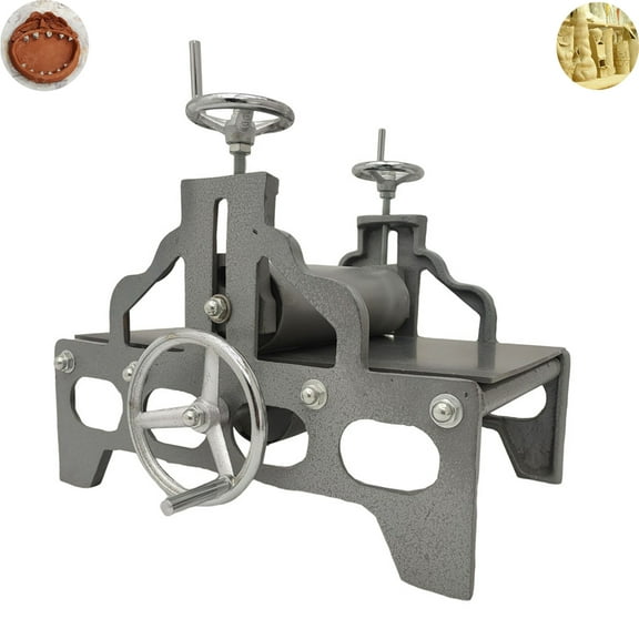 INTBUYING Slab Roller Printmaking Machine DIY Clay Gravure Relief Craft Iron