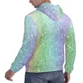 thumbnail image 6 of Naloa Beautiful Glitter Men's Casual Hooded Collar Drawstring Hoodies Pullover Sweatshirts Casual Long Sleeve Shirts-XX-Large, 6 of 7