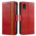 thumbnail image 3 of Case for Samsung Galaxy A03 CORE Cover Leather Wallet Folio Case Book Design Flip Magnetic Closure - Red, 3 of 5