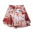 thumbnail image 4 of Dress for Women Vintage Embroidery Printed Mini Skirt Pleated Lined A Line Slim Bottom for Summer Daily Outfits, 4 of 4