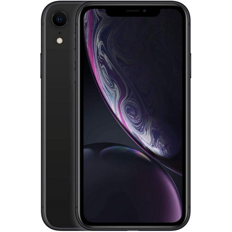 Restored Apple iPhone XR 64GB Black Fully Unlocked Smartphone (Refurbished)