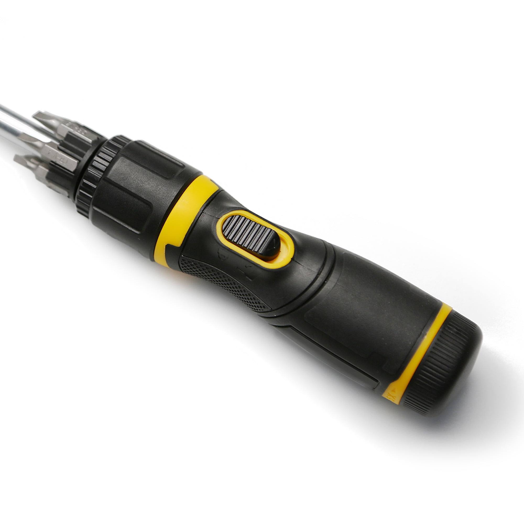 TMAX 13-in-1 Ratcheting Multitool Screwdriver, Multi-Function Screwdriver Set with 12 Bits, Ergonomic Adjustable Angle Handle, for Home Maintenance, Motorcycle & Bicycle Repair