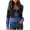 Blue, variant on HongQid Christmas Shirts for Women Christmas Theme Printed Graphic Tshirts Long Sleeve V Neck Tops