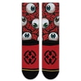thumbnail image 3 of MERGE4 Jimbo Eye Medium Crew Socks for Men and Women Red White Compression Skate Socks, 3 of 6