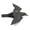 Plastic crow, variant on 3D Fake Flying Falcon Hawk Bird Repellent Decoy Pest Control Garden Scarer Scarecrow Ornament For Hunting Yard Decoration