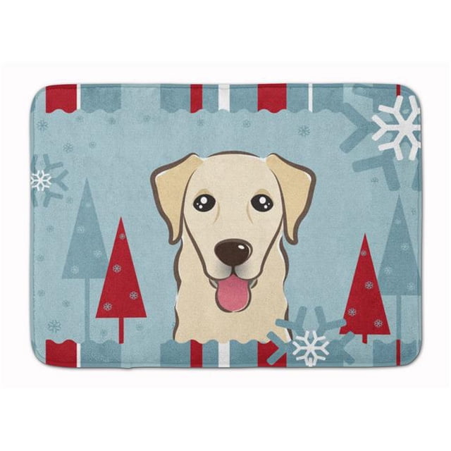 Carolines Treasures BB1748RUG Winter Holiday Golden Retriever Machine Washable Memory Foam Mat
