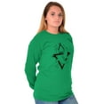 thumbnail image 4 of Triangle Dolphin Symbol Spirit Animal Long Sleeve TShirt Men Women Brisco Brands L, 4 of 6