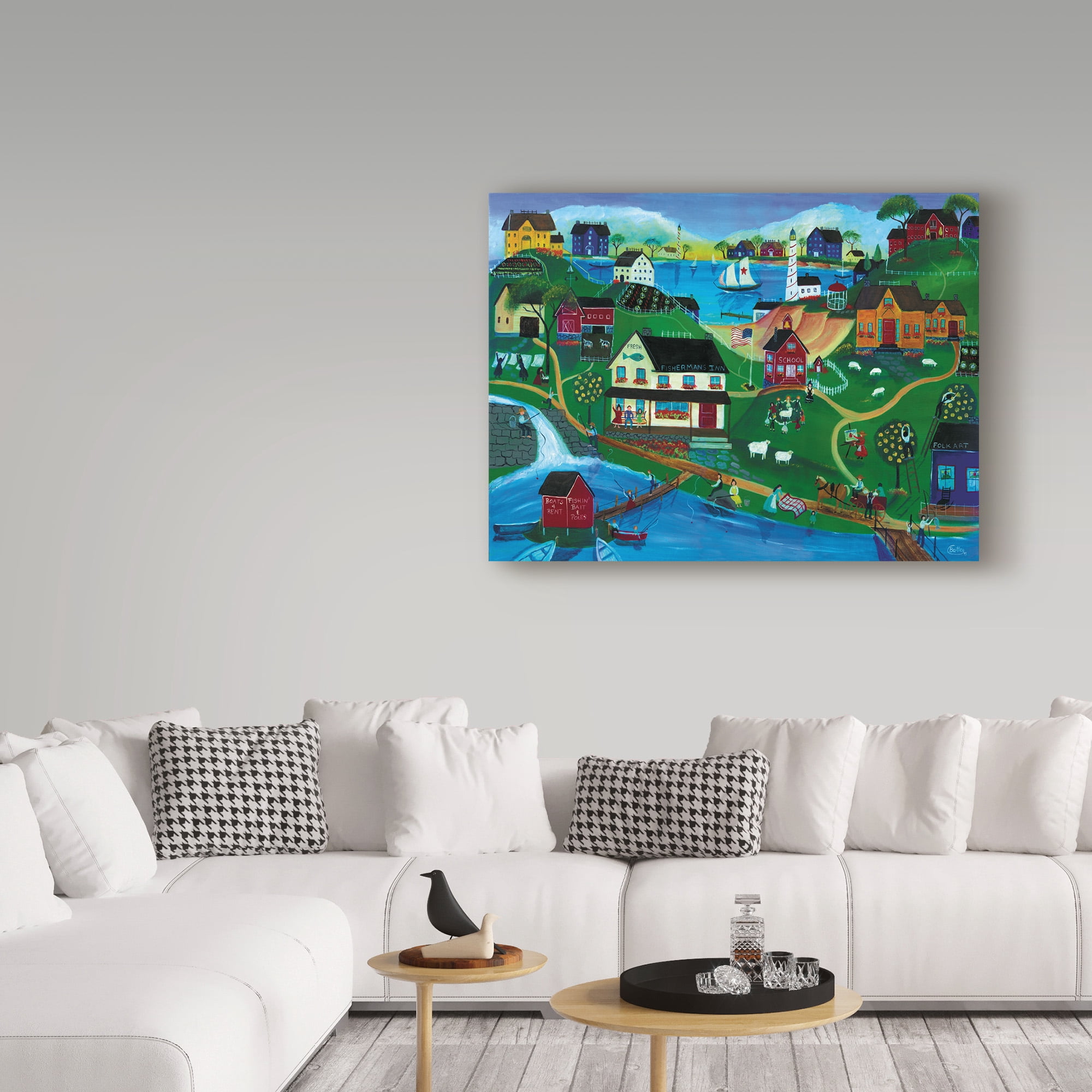 Trademark Fine Art 'Fishermans Inn' Canvas Art by Cheryl Bartley