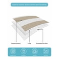 thumbnail image 5 of Quilts Queen Size Bedding Set, Khaki Stripes Lightweight Quilted Comforter, Simple Khaki White Texture Soft Reversible Bedspread Coverlet with Pillow Covers for All Season, 90" x 96", 5 of 7