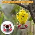YZEGDCH Weatherproof Bird Feeder House,Hummingbird Feeder Hand Blown