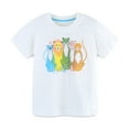 thumbnail image 3 of Cethrio Kids Boys Casual Shirts- Fashion Cotton Crew Neck Short Sleeve Printed Boys Summer Clothes White Size 2T, 3 of 7